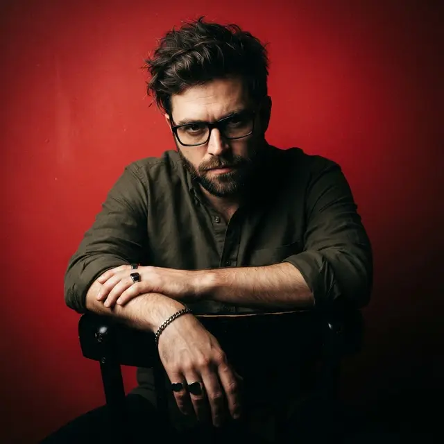 Crimson Studio Portrait